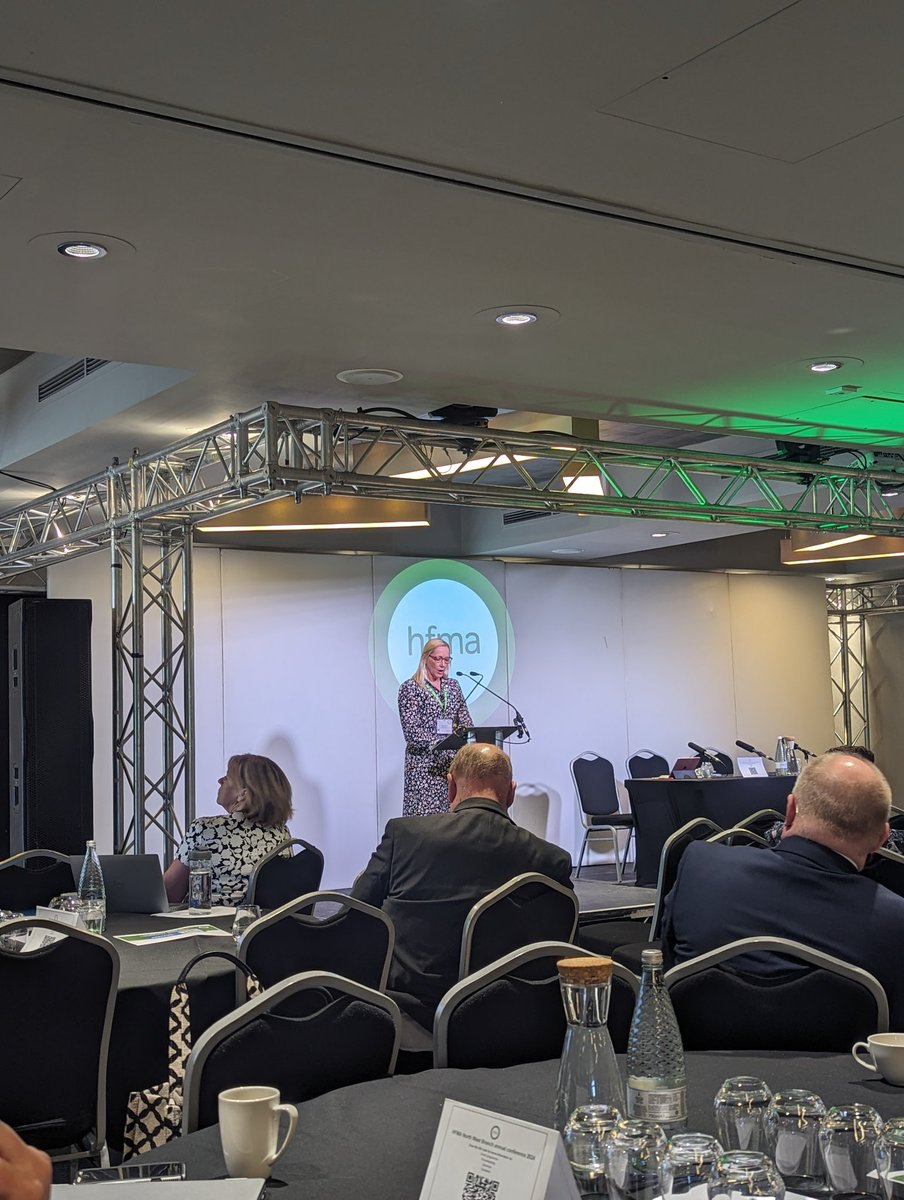 Today 4 of the team are at <a href="/HFMANW/">HFMA North West</a> conference in Chester! 

First up is the Chairs welcome from <a href="/ciiwood/">Carolyn Wood</a> - nice to see a familiar (ex WWL) face at the helm! 👋👋