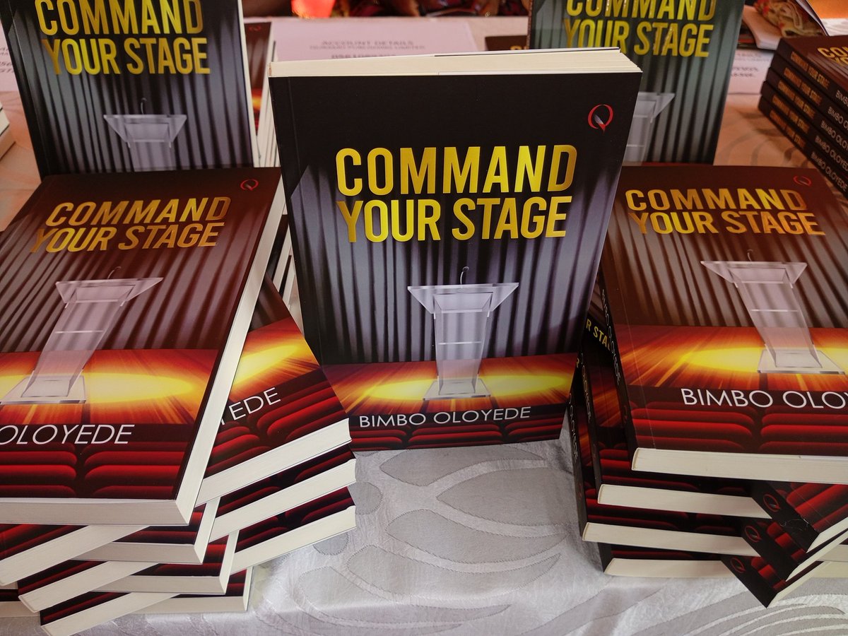 WSoyinkaCentre's tweet photo. In 'Command your stage', the veteran broadcaster, @BimboLoyede shares from her wealth of professional experiences and insights.
#commandyourstage #bookpresentation #bimbooloyede https://t.co/I7AQ0lMpOB