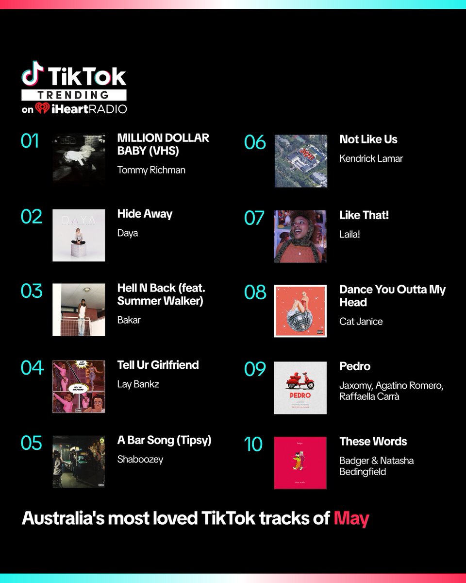 TikTok Australia (@tiktokaustralia) on Twitter photo million dollar baby has no right being that catchy!!
tap the link in bio to listen to TikTok Trending on <a href="/iHeartRadio/">iHeartRadio</a> aka TikTok for your ears million dollar baby has no right being that catchy!!
tap the link in bio to listen to TikTok Trending on <a href="/iHeartRadio/">iHeartRadio</a> aka TikTok for your ears