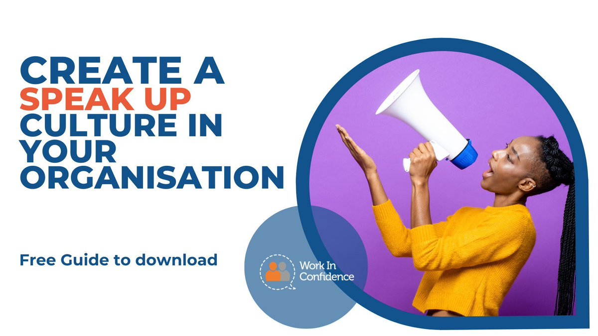 InConfidence's tweet image. Build a successful speaking up culture in your organisation with the help of our practical guide: workinconfidence.com/employee-engag…

#AnonymousReporting #SpeakUp #CompanyCulture