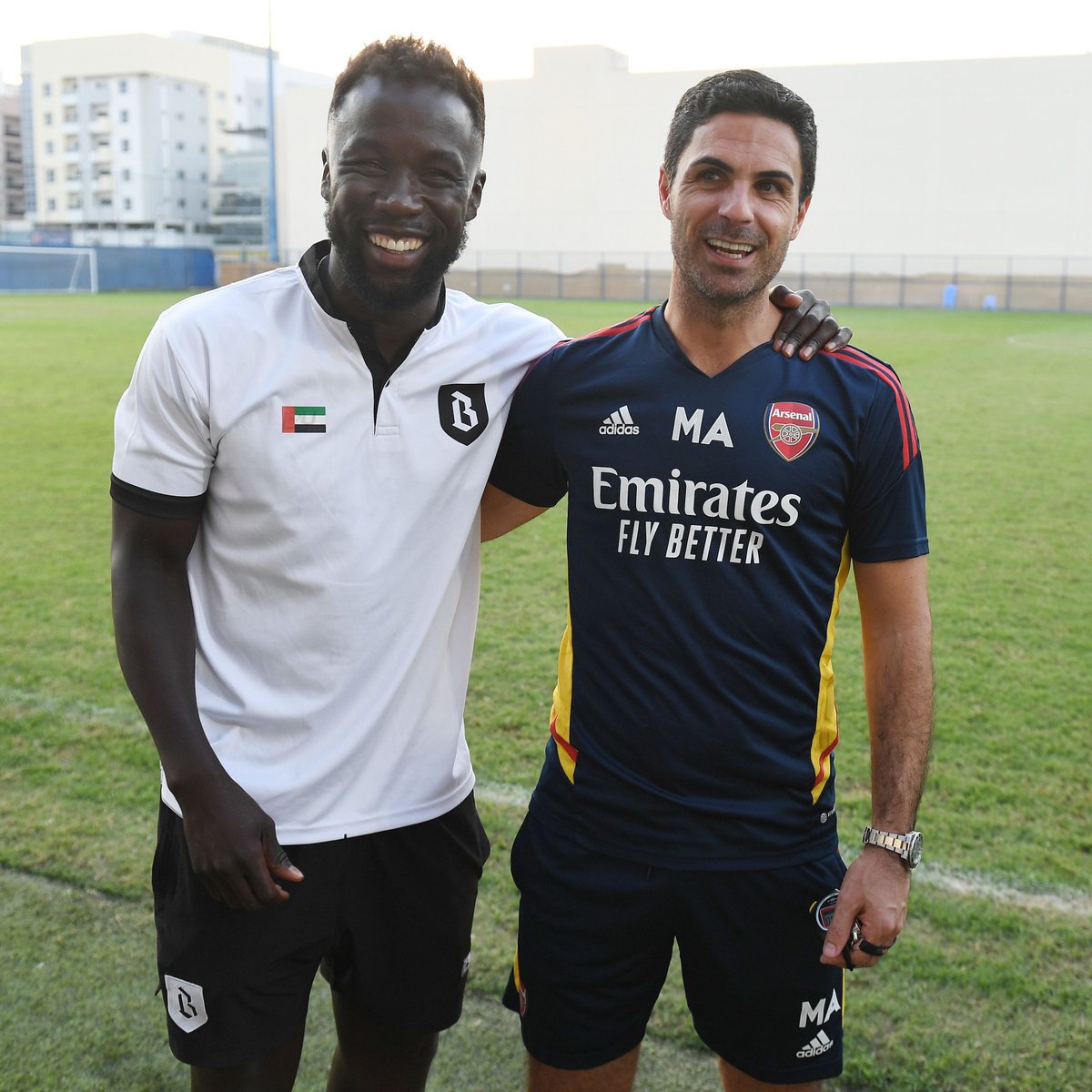 ChrisWheatley's tweet photo. Bacary Sagna on Mikel Arteta: "I don't see Mikel managing another team. I don't see him leaving his home. 

"He was there as a player &amp; he is now the manager. Arsenal is Mikel’s club. He loves Arsenal &amp; he loves his players. 

"I think he'll stay at Arsenal for many more years." https://t.co/dK1AjB0Oig