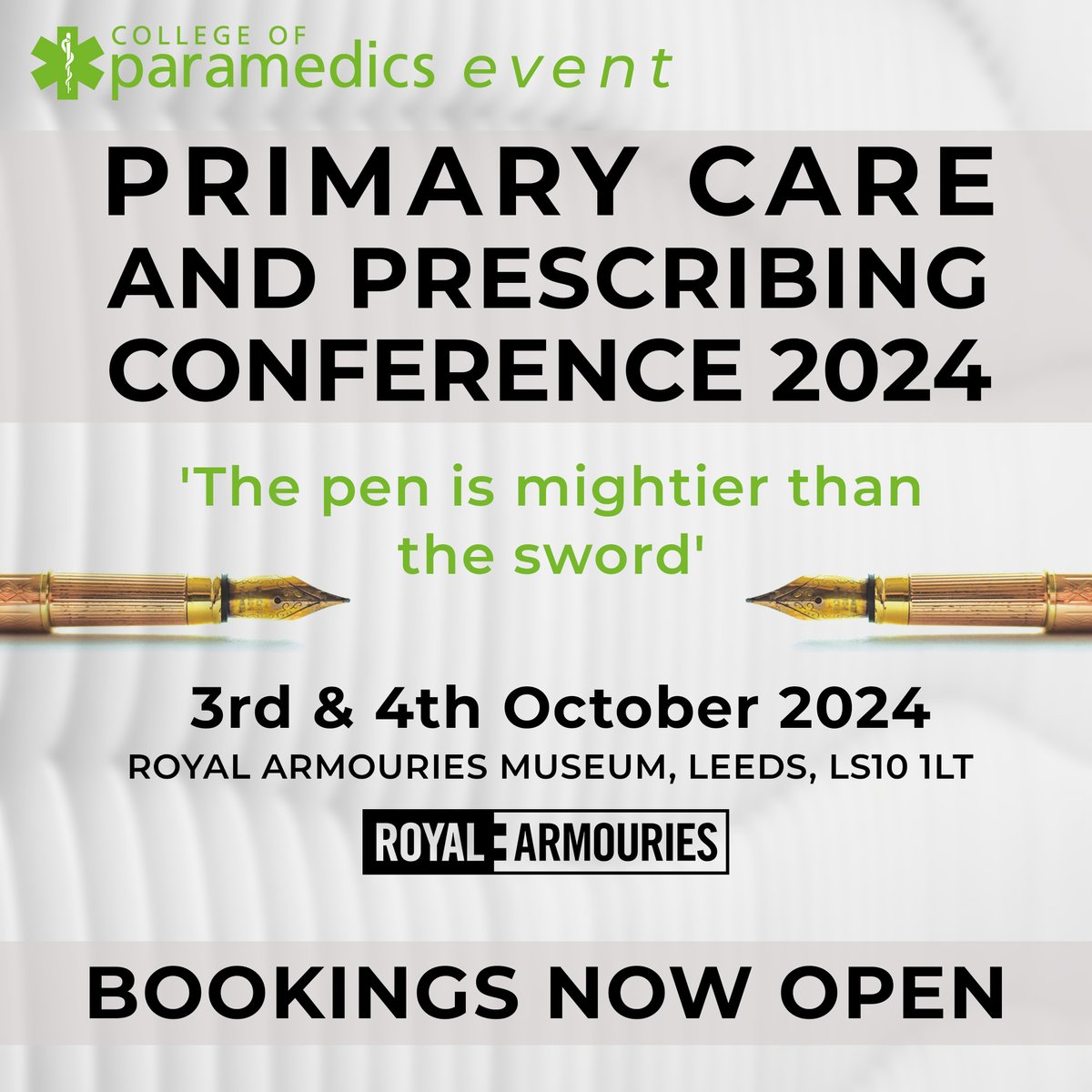 🎉 Following the success of the inaugural Primary Care and Prescribing Conference in 2023, we are delighted to share that bookings are now open for this years rendition of the event!

For more info and to book your place click here 👉 bit.ly/4c7zLA7

#PCPC24