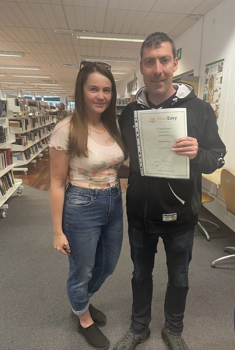 Dominique Byrne (@dominiquebyrne6) on Twitter photo Mark has completed his 4th Turning pages manual. I couldn’t be more proud of his dedication. Onto our final manual and 32 books read. Well done Mark! <a href="/ReadEasySotonIW/">ReadEasy Southampton & IOW</a> <a href="/ReadEasyUK/">Read Easy UK</a> #adultliteracy #libraries #reading #turningpages Mark has completed his 4th Turning pages manual. I couldn’t be more proud of his dedication. Onto our final manual and 32 books read. Well done Mark! <a href="/ReadEasySotonIW/">ReadEasy Southampton & IOW</a> <a href="/ReadEasyUK/">Read Easy UK</a> #adultliteracy #libraries #reading #turningpages
