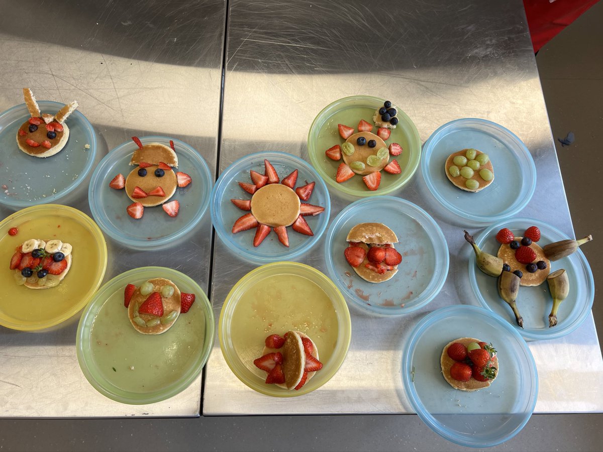 MissMurrayHE's tweet photo. Our future S1’s were busy in HE this morning, taking part in the pancake challenge 🥞🍓🍇🍌

Have a look at their fab creations. Well done everyone, looking forward to having you all back in August! 🤩

#P7areFHS https://t.co/dUDBs3vD9L