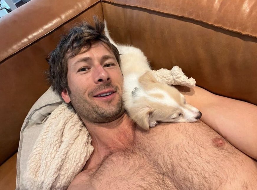 inceptstellar's tweet photo. glen and his dog brisket :) https://t.co/DLTAFIhq61