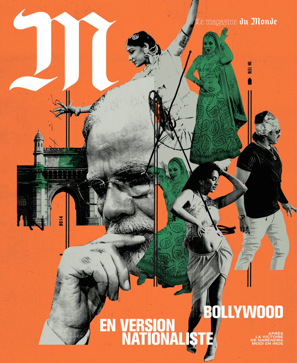 En couverture de « M Le magazine du Monde », disponible demain : Bollywood et la politique. Dans un pays autant passionné de septième art, les nationalistes hindous ont cherché depuis une décennie à faire de l’industrie de Bollywood le bras armé de leur propagande