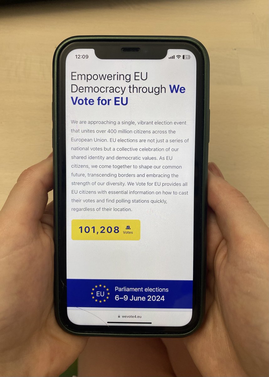 commitglobalorg's tweet image. 🗳️ European Parliament Elections: June 6-9! We Vote for EU supports you with key info: turnout, real-time updates, and more! 📢 Elevating NGO voices across the EU. Huge thanks to our partners for the Live Feed! Join us in this democratic journey! 🇪🇺💬 #EUElections2024 #WeVote4EU