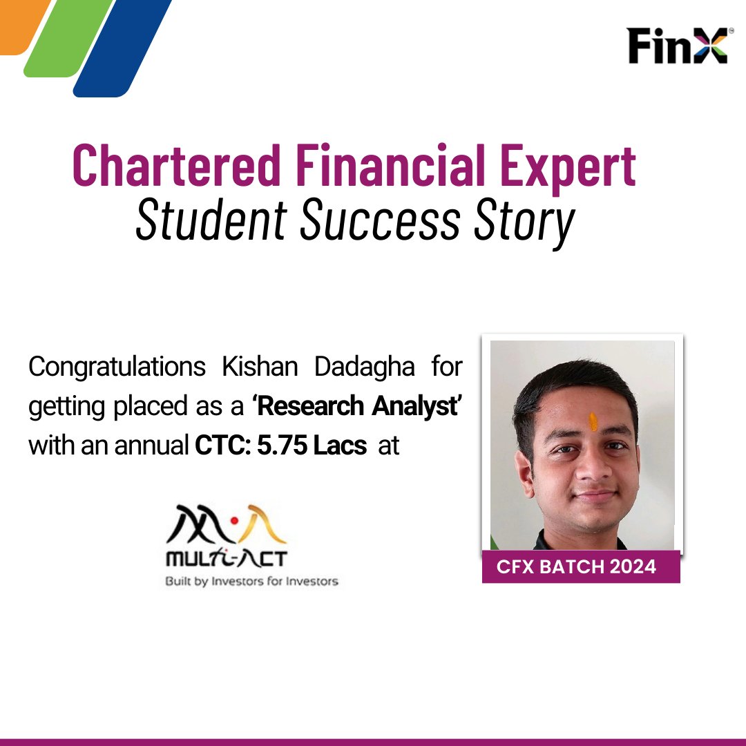 CFX Student Success Story

We couldn't be prouder of your success and we are excited to see all the great things you accomplish in your new role.

About the CFX course? Visit finxpert.org

#SuccessStory #Congratulations #ResearchAnalyst #CFX #CharteredFinancialExpert