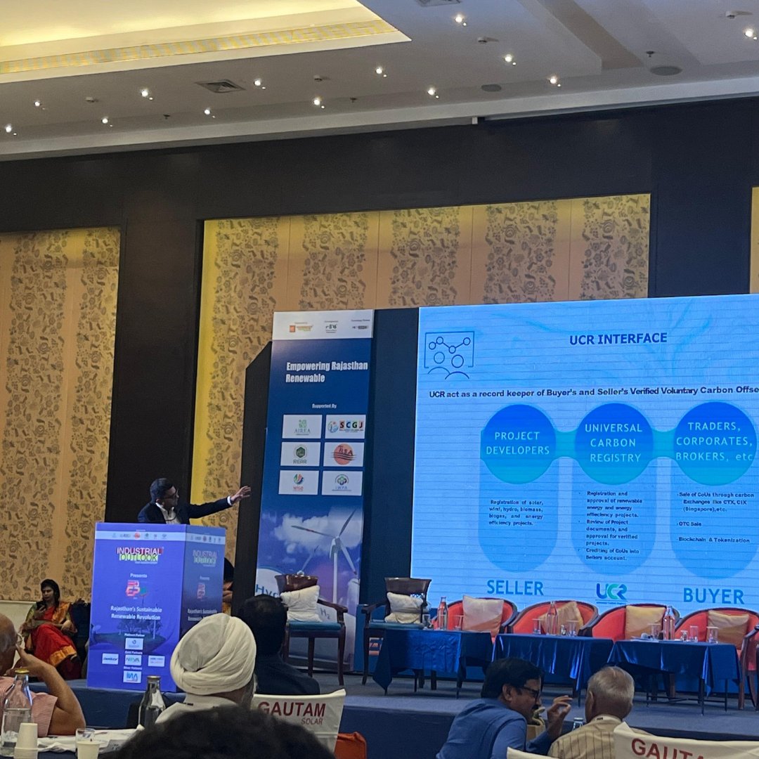 UCarbonReg's tweet photo. #universalcarbonregistry #sustainability #climatechange #event #rajasthan #epsmeet https://t.co/Yncre1YHSS
