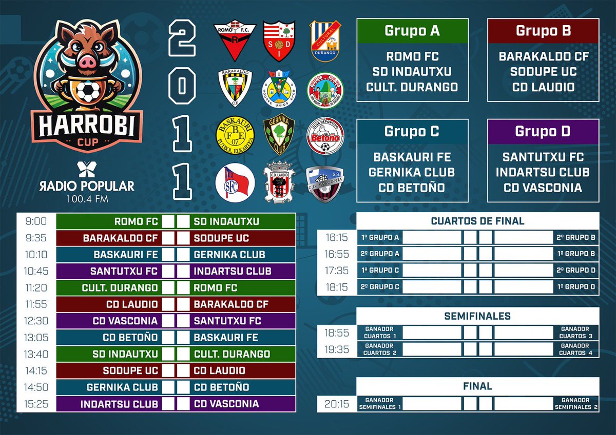 🐗 HARROBI CUP 2011

📅 LARUNBATA

📌 SOPUERTA