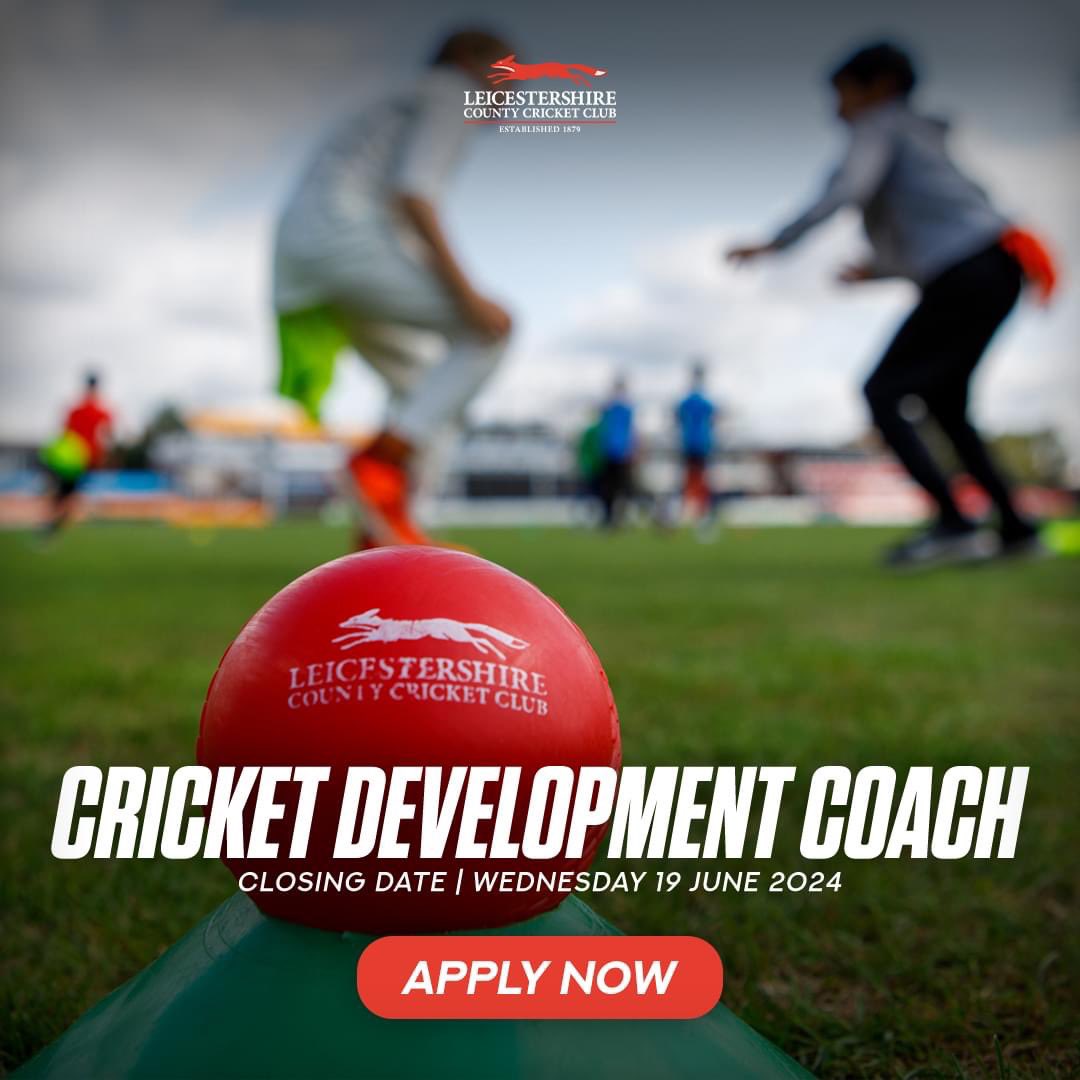 JOB ALERT 🚨 

<a href="/leicscricketfdn/">Leicestershire & Rutland Cricket Foundation</a> are looking to recruit full time coaches to supper the fantastic work we do in the club &amp; community scene

Apply here- leicestershireccc.co.uk/recruitment?fb…