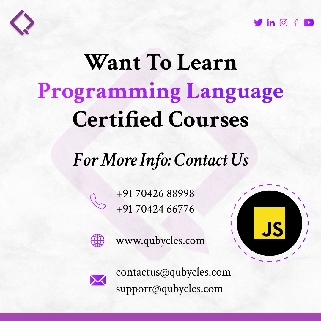 qubycles's tweet image. "Unlock the power of functions! 🚀 Dive into the 5 types of functions you need to know to master coding and problem-solving. 📚✨ #Programming #CodingTips #FunctionTypes #LearnToCode"
Follow us 👉 @qubycles
Visit Us:- qubycles.com
#qubycles #iamindustryready