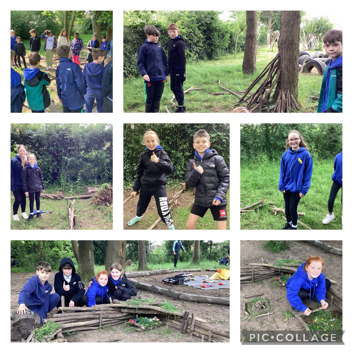 6VM enjoyed their first forest school this morning. As we are learning about rainforests this term, we built shelters for our superheroes to survive in the rainforest 🦜🌳🌿 <a href="/headintothewild/">Anthony Hadfield | Head into the Wild</a>
