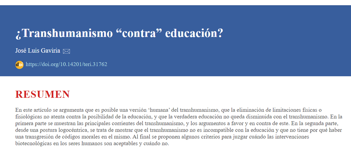 RevTeoriaEdu's tweet photo. El profesor Gaviria de @ucm_educacion publica en el último número de la revista. 

🔗 https://t.co/pfn8rUR4wW https://t.co/VfEo9nSLpY