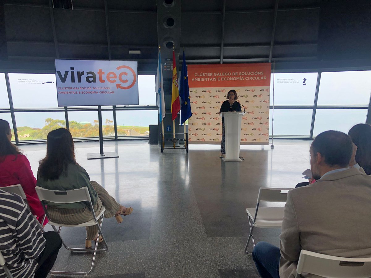 ViratecGalicia's tweet photo. La vicepresidenta de Viratec, Josefa de León, leyó la ‘III Declaración de Viratec por el #DíaMundialMedioAmbiente’, en la que el clúster destacó la necesidad de que la sociedad conozca los avances y las mejoras que se están alcanzando en el ámbito de la sostenibilidad https://t.co/5zyNNuifnZ