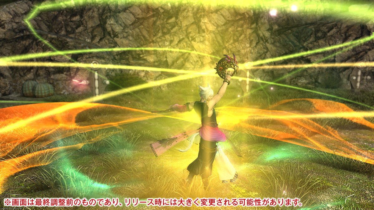 famitsu's tweet photo. 【FF14】『黄金のレガシー』メディアツアージョブ詳細リポート5・遠隔物理DPS編。吟遊詩人、機工士、踊り子の全アクションを公開
https://t.co/goSfN8ObDh

・吟遊詩人の3種の詩はバフアビリティに
・機工士の新アクションは“全弾発射”のフルメタルバースト
#FF14 #黄金のレガシー https://t.co/eyp3AWWby6