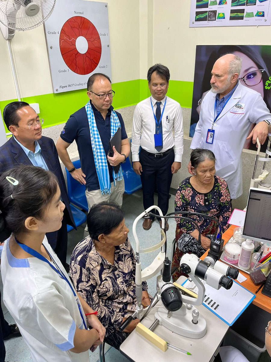 AusEmbPP's tweet photo. The Embassy was pleased to visit the Battambang Opthamology Centre this week, which has been supporting patients across northwest Cambodia for many years on 👁️ checks, consultations, surgery and related interventions. With strong financial backing &amp; training from 🇦🇺 eye experts. https://t.co/3ERA7fTn6f