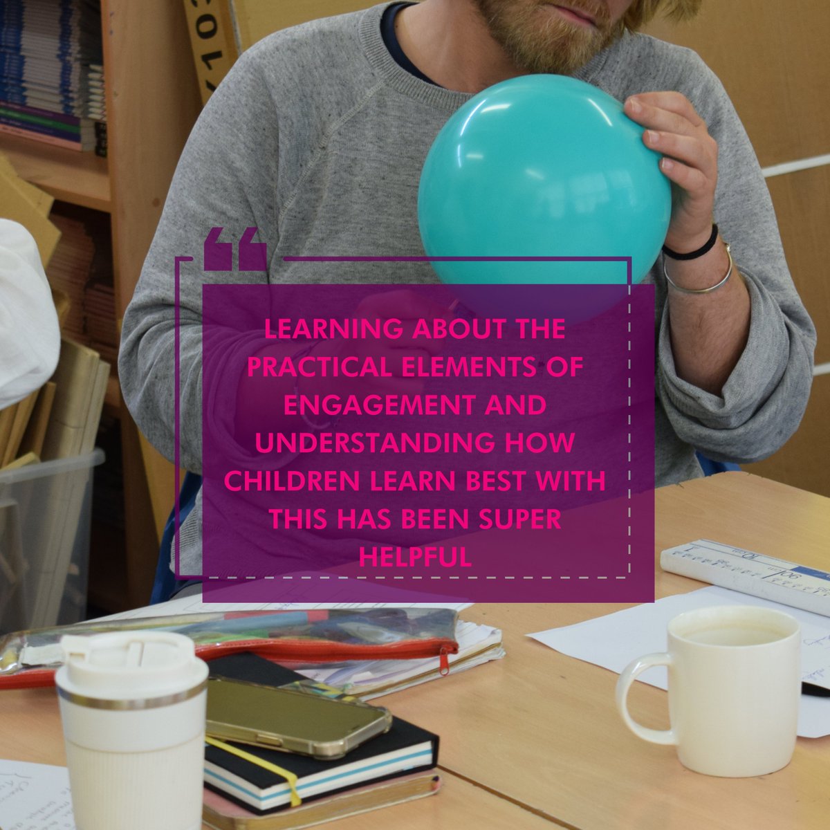 HackneyTSA's tweet image. Join our ITT participants as they look into ways of making teaching Science feel less daunting!
They trialled experiments, developed planning methods and discovered new techniques for keeping mini scientists engaged, all while having a whole load of fun🧪👨‍🔬🔬👩‍🔬