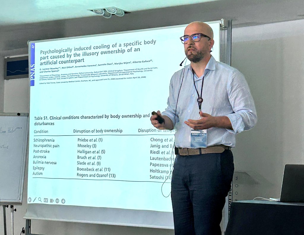 .@massi_zampini is giving a lecture on the impacts of #temperature on the body and the #brain! 

🥵🥶🌡️

#Adriatica2024