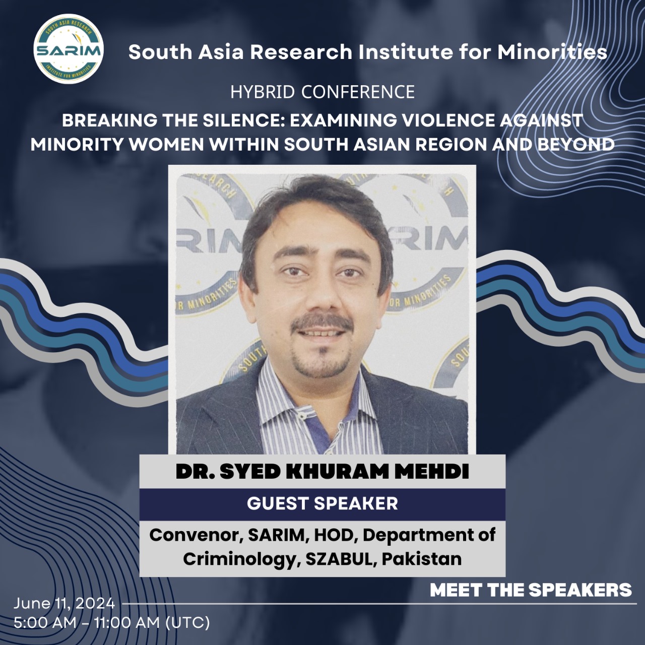 South Asia Research Institute for Minorities on X: Witness the power of  knowledge and gratitude! Dr. Khuram Mehdi guides us through legal  perspectives and concludes with a heartfelt vote of thanks at
