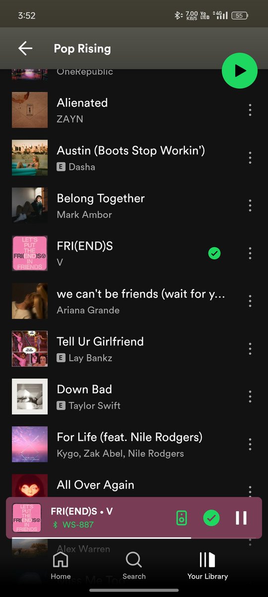 vexanaVlove's tweet photo. @taeguide https://t.co/HsXv8v497P
#FRIENDS_ is still in the Spotify pop rising playlist roam and use it ❣️ https://t.co/UrFuWr8GZT