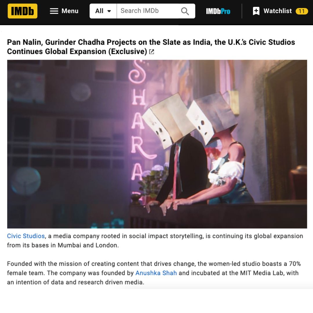 Civic_Studios's tweet photo. We’re excited to share that #CivicStudios has been featured in an exclusive article by @Variety written by #NamanRamachandran.

As we continue to expand our slate for 2024, we are dedicated to bringing diverse and impactful stories to life.   

https://t.co/JYNccZZzqT… https://t.co/LdcHCTOCUX