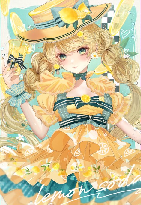 「hair ornament lemon」 illustration images(Latest)