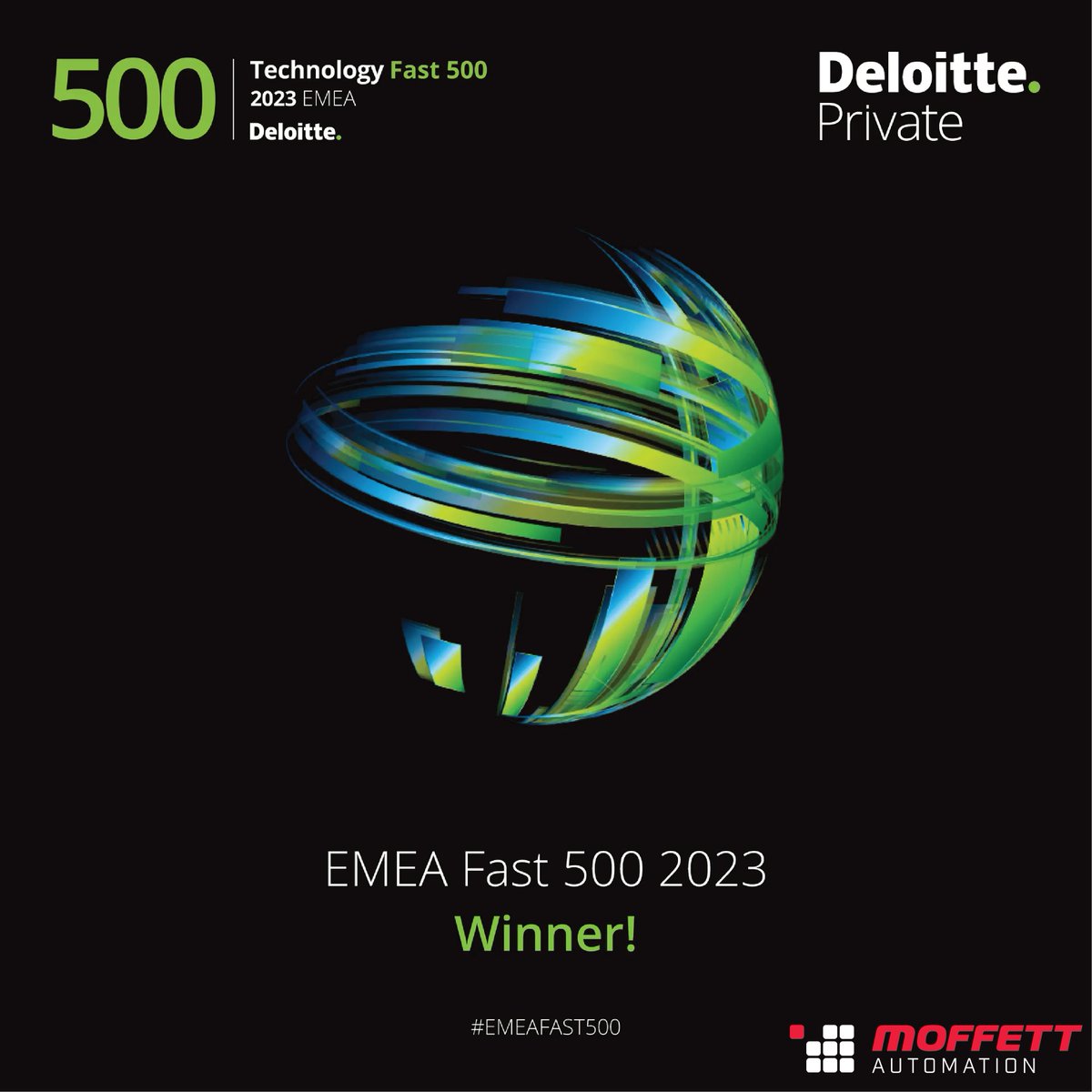 We are thrilled to announce that @moffettautomation has been placed 20th in the EMEA Fast 500. 
This recognition on a global scale is a testament to the effort our team has put in over the years.
#emeafast500 #moffettautomation