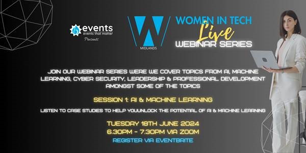 InnovationWM's tweet photo. Join us for the  Midlands Women in Tech Live Webinar series!
Find out more here: https://t.co/Jcui4dIDRA https://t.co/LQKf8Bfkp1