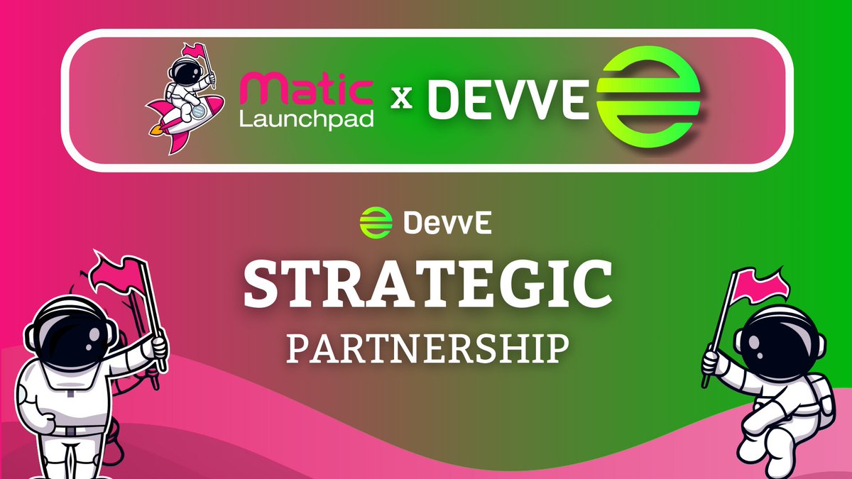 We are proud to announce a strategic partnership with Matic Launchpad

Working together with projects launching on @MaticLaunchpad , rewarding our own launchpad projects with additional exposure to new communities and sharing exclusive deal flows. A classical win-win! 

Matic