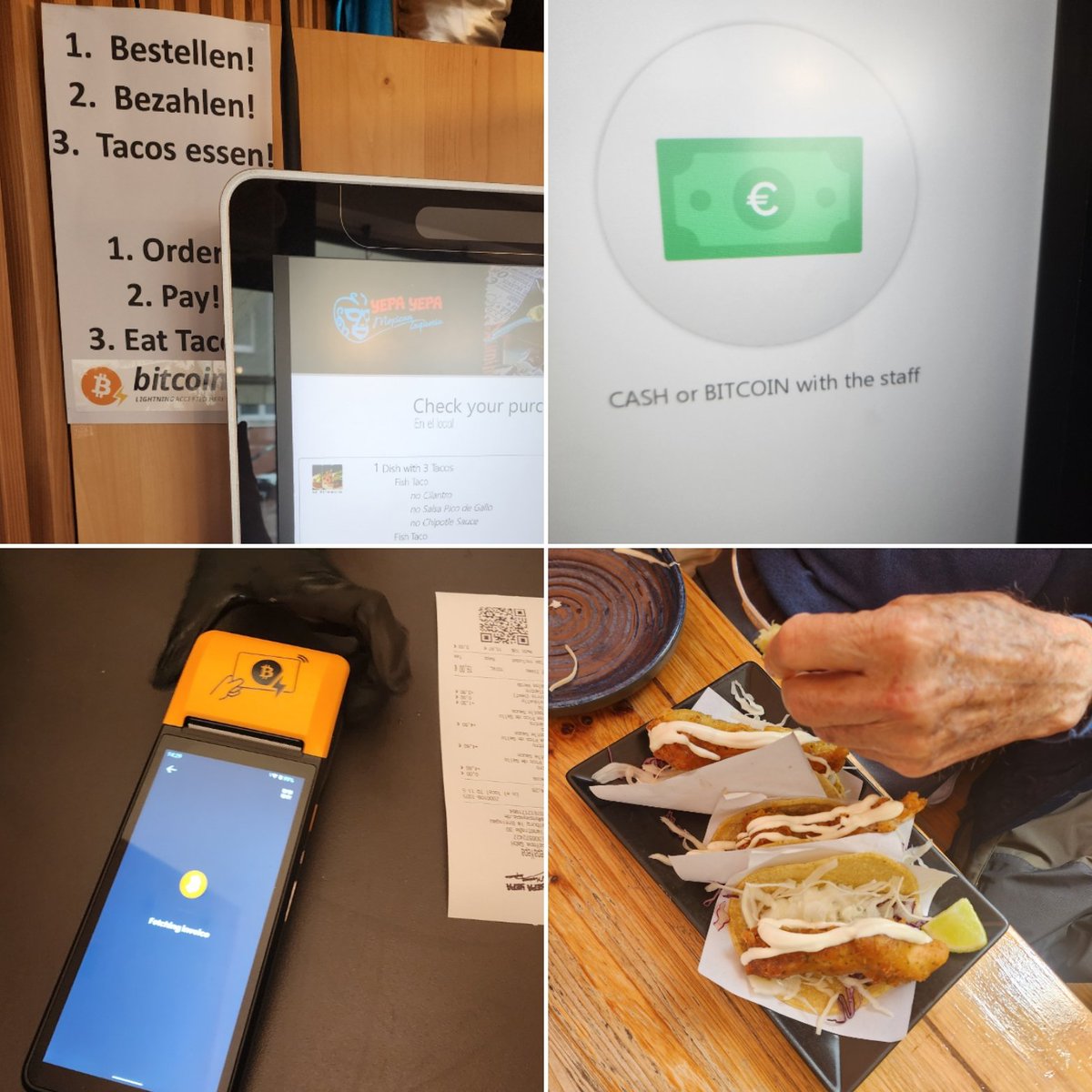 BitcoinTourists's tweet photo. Thank you Freiburg for a wonderful bitcoin experience! Thank you to @Formatoshi for showing us around. We had fantastic tacos at #YepaYepa and delicious coffee at @KolbenKaffee
Thank you @NoWasteBTCsigns signs delivered!
#FreiburgBitcoinCity https://t.co/C1p2Ac4cdT