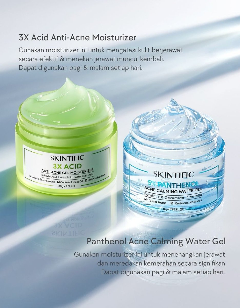 WhypandaC's tweet photo. Mau rekomendasiin #racuninskincare lgi nih.. Ini produk baru dari Skintific yang ampuh banget buat ngilangin bekas jerawat, apalagi punya #3xAcid #SKINTIFICAcneMoist https://t.co/X1I2cYPWPP