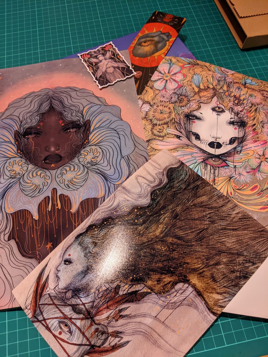Received some wonderful goodies from <a href="/lalasdreambox/">OliviaRose</a> this week! I've been a fan of this wonderful artist's work for a while now, such a distinctive style and technique. Thank you so much!