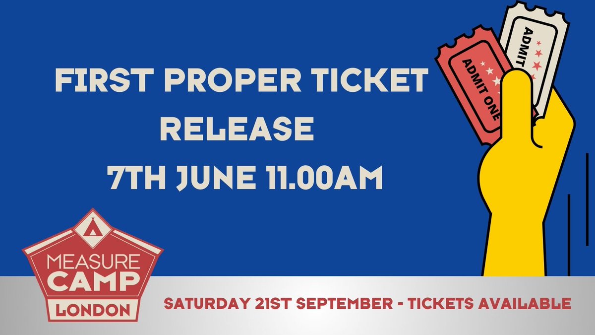 MeasureCampLDN's tweet photo. TOMORROW FRIDAY 7TH JUNE 11.00AM #MEASURECAMP #MEASURECAMPLDN

https://t.co/86cnsUqnWj https://t.co/PNGv1F9Z4w