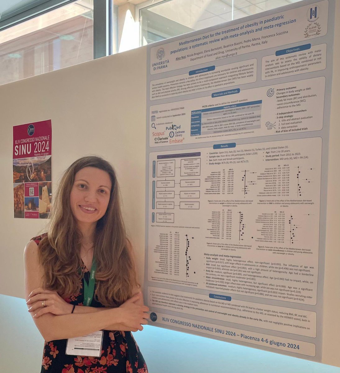 Human Nutrition Unit - University of Parma (@hnunipr) on Twitter photo Our <a href="/alicerosi/">Alice Rosi</a> presented a poster at <a href="/SINU_Italia/">SINU (Italian Society of Human Nutrition)</a> National Congress entitled “Mediterranean Diet for the treatment of of obesity in pediatric populations: a systematic review with meta-analysis and meta-regression” Our <a href="/alicerosi/">Alice Rosi</a> presented a poster at <a href="/SINU_Italia/">SINU (Italian Society of Human Nutrition)</a> National Congress entitled “Mediterranean Diet for the treatment of of obesity in pediatric populations: a systematic review with meta-analysis and meta-regression”