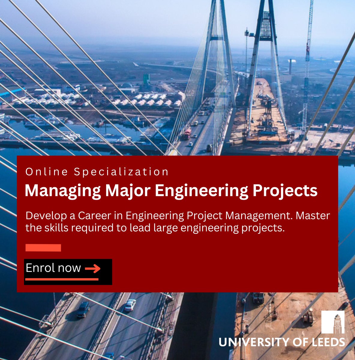uoldigital's tweet image. 🚀 Ready to elevate your #EngineeringProjectManagement skills?
Join the &apos;Managing Major Engineering Projects&apos; specialization with Dr. Giorgio Locatelli on @coursera! 🌟Start mastering the key phases of major projects today! bit.ly/3yMSPFw 
#Engineering #ProjectManagement