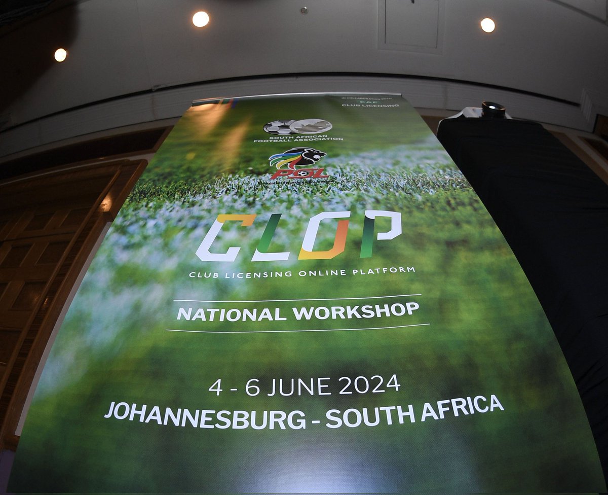 SAFA_net's tweet photo. It is the final day of the Club Licensing Online Platform National Workshop that is being hosted by the Confederation of African Football and the South African Football  Association in Johannesburg. https://t.co/s5VagpAfND