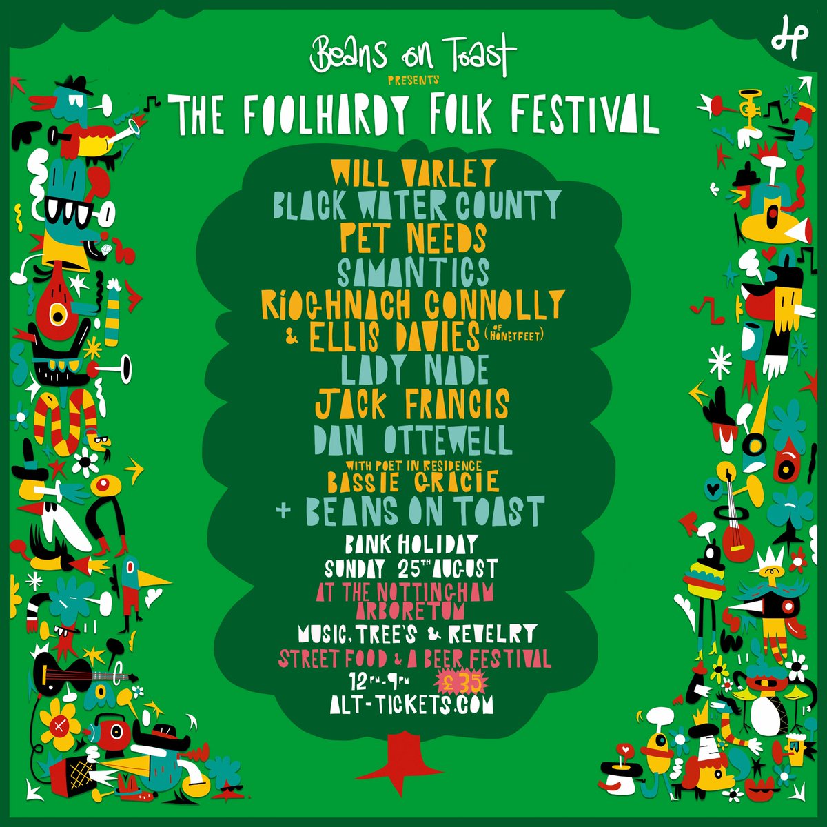 DRUM ROLL PLEASE!

Happy to announce the fabulous
@wearepetneeds &amp; <a href="/DAN_OTTEWELL/">Dan Ottewell</a>

Will join us at this year's FOOLHARDY FOLK FESTIVAL
completing the incredible lineup at Nottingham Arboretum this August.

It's £35, under 11's go free

tinyurl.com/mun67m5m

Come along!
xxx