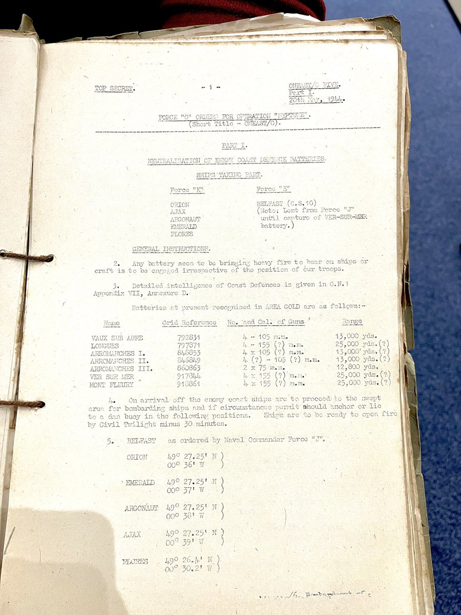 Operation Neptune Orders. 
An operation file given to Thomas Hartree Davies, who was in the Royal Navy during the Second World War. The file contains top secret instructions for the landing operations of the Allied invasion of Normandy, France, 6th June 1944. #Dday