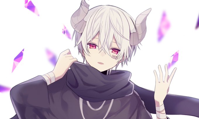 「demon boy white background」 illustration images(Latest)