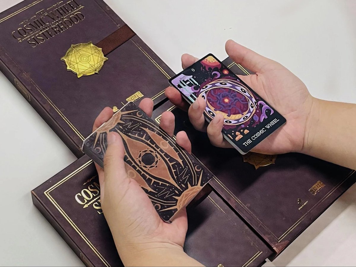 🔮 Imagine we were planning on producing The Cosmic Wheel Sisterhood DIY tarot deck for sale.
💌 Imagine liking this post as a way to gauge interest and decide on the number of units to print.
🎴 Imagine sharing it with your friends so we can confidently greenlight production.