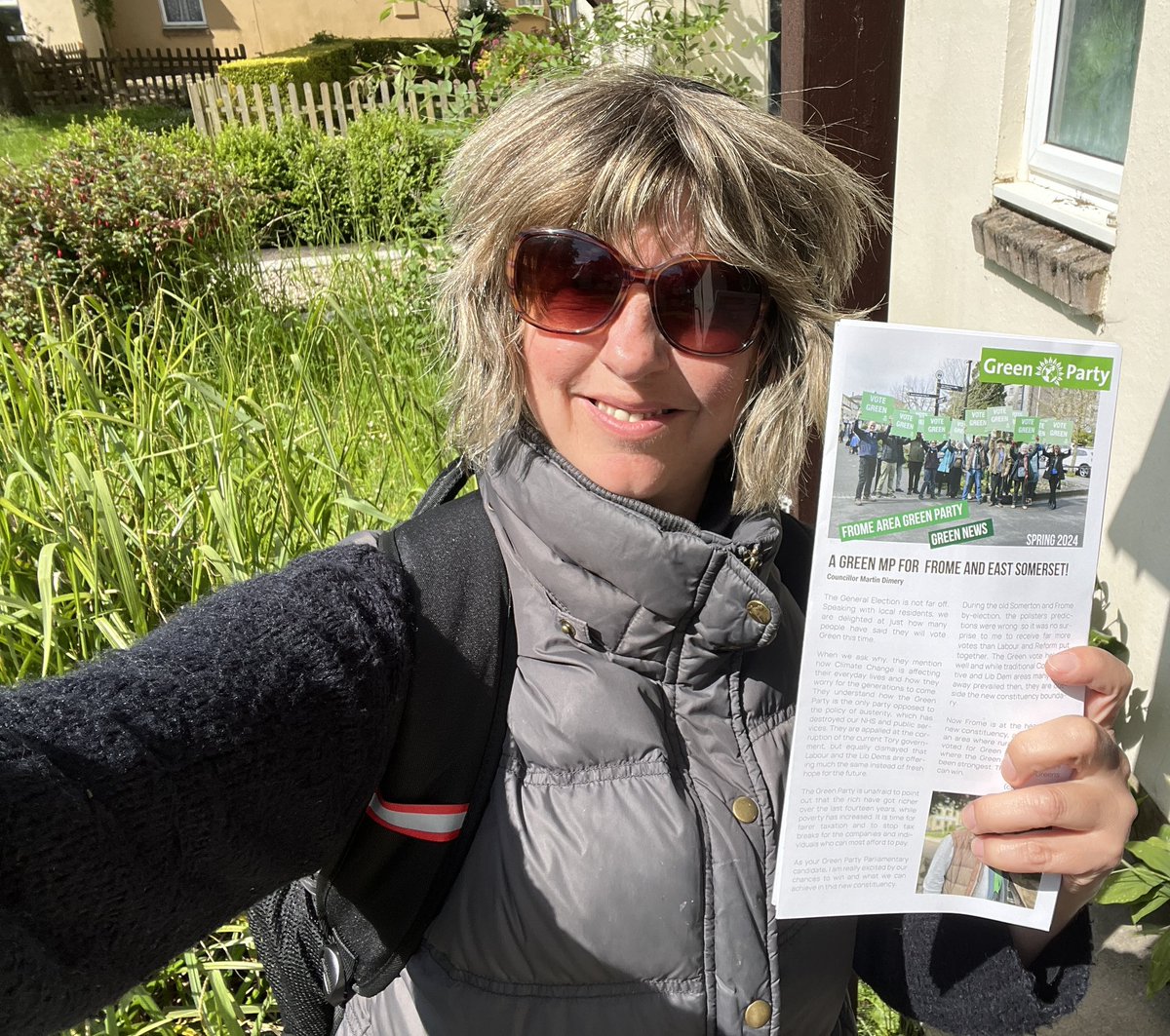 I have just spent less than an hour posting the @FESGreens newsletter around my estate to help people get informed and I’d like to think it’s initially a vote for good health - people and planet so let the sunshine in and let’s work together for the common good 🌞<a href="/johnharris1969/">John Harris</a>