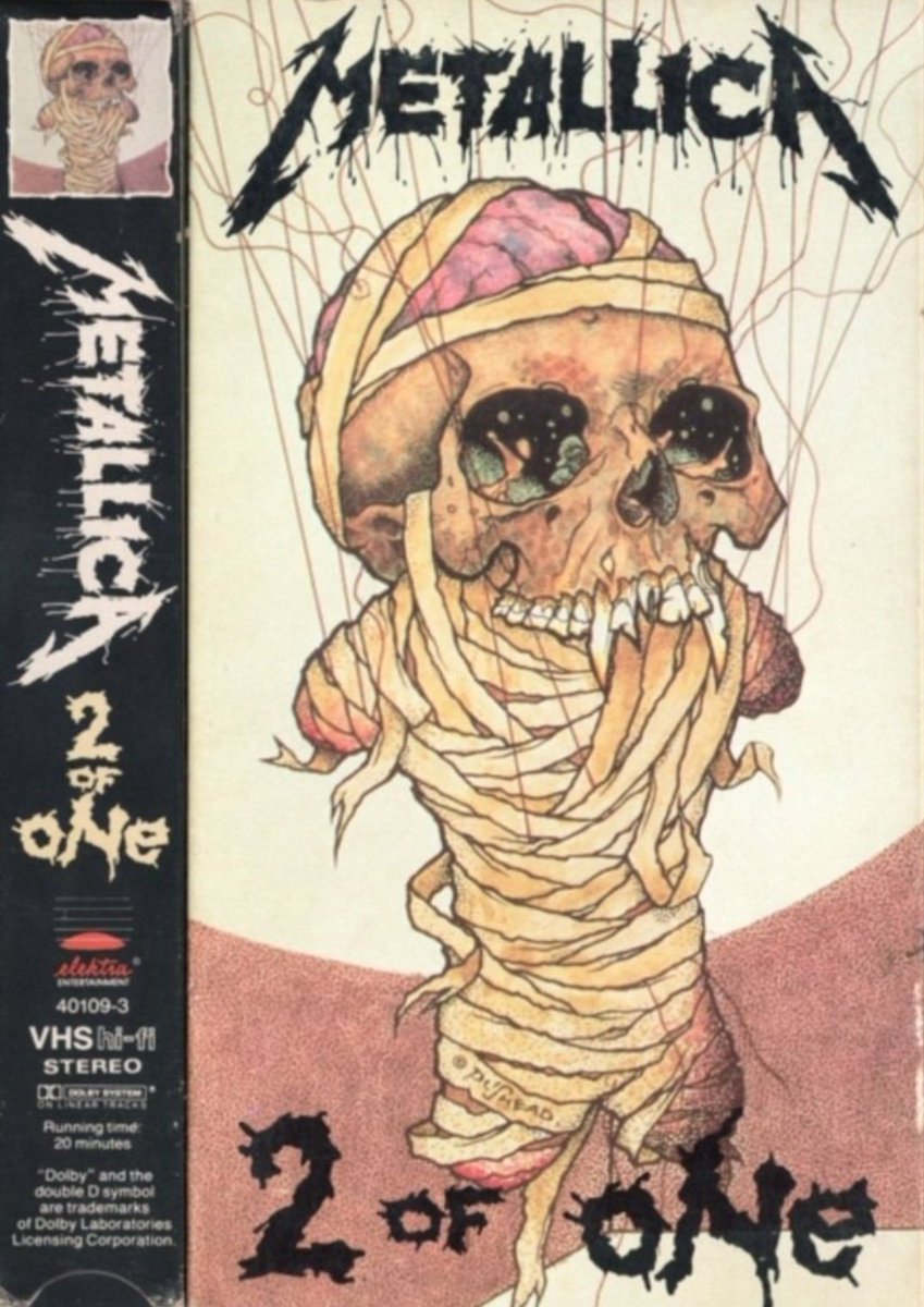 HeavyMetal_999's tweet photo. On June 6, 1989, METALLICA released the VHS video "Two of One" https://t.co/reQruOqcP5