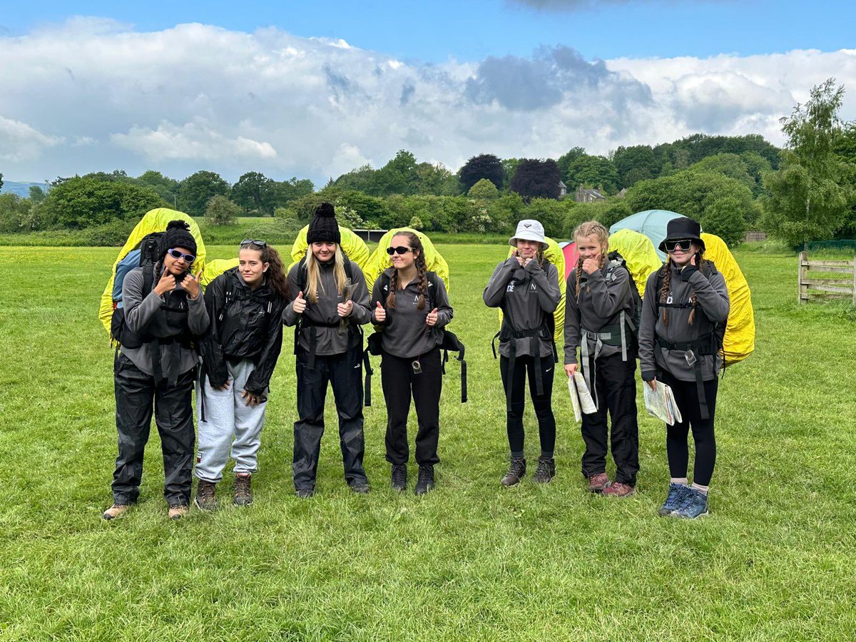 Some of our hardy Duke of Edinburgh students ready for their adventure! #makingmemories #lifeskills #teamwork