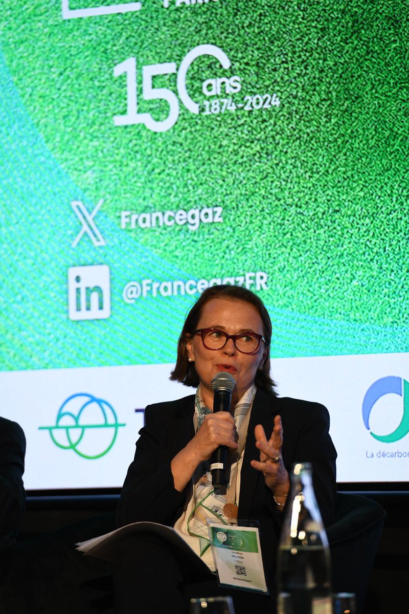 [#CongrèsGaz] 💬 "Biométhane : la France est leader en Europe, avec une capacité de 12 Twh. L’objectif est d’atteindre 300 TWh de biométhane en 2050." <a href="/SanMeunier/">Sandrine Meunier</a>, Directrice Générale de @GRTgaz