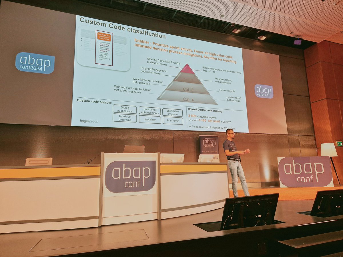 Jacek W (@jacekwoz) on Twitter photo A very good case study of custom code adaptation for S/4HANA presented by Łukasz Pęgiel <a href="/abapblog/">Łukasz Pęgiel</a>. A methodical, number-based and pragmatic approach.
#CodeConnect #ABAPConf A very good case study of custom code adaptation for S/4HANA presented by Łukasz Pęgiel <a href="/abapblog/">Łukasz Pęgiel</a>. A methodical, number-based and pragmatic approach.
#CodeConnect #ABAPConf