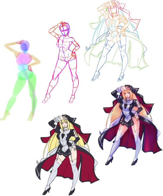 いつもなら倍くらいかかる所を3時間半くらいで描いてみたんだけどどうよ? 