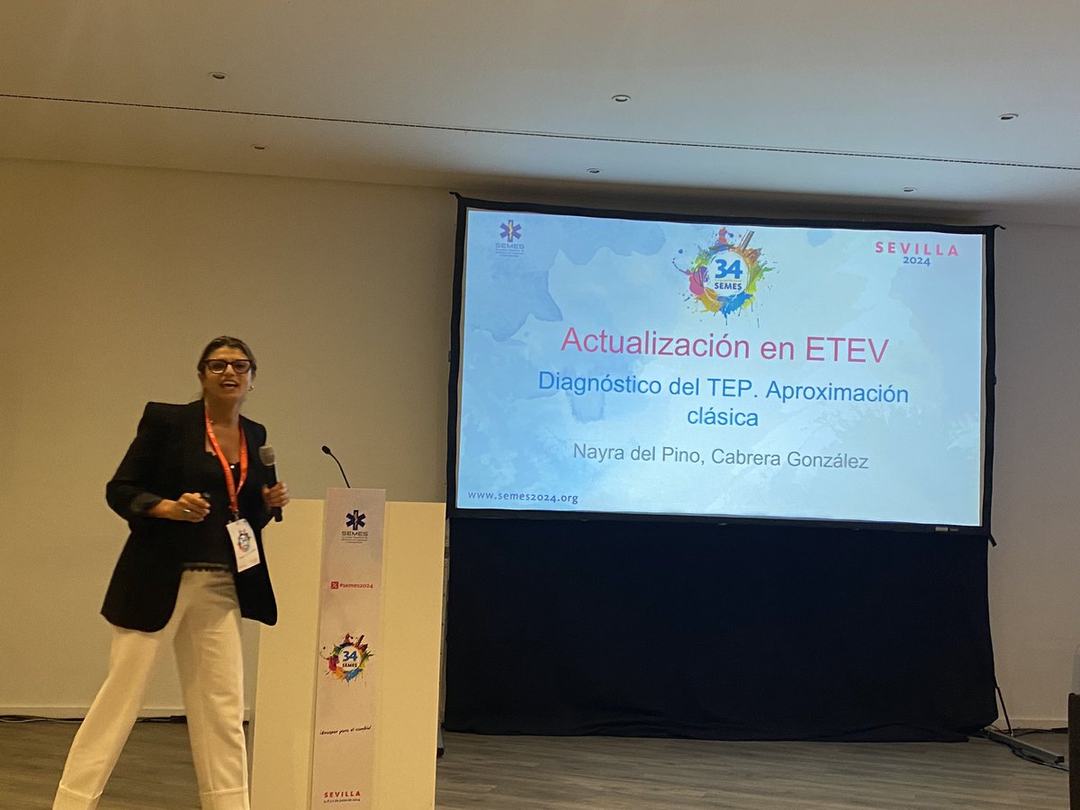 ETVSEMES's tweet image. @NayraCabrera5 y @ALestache  Nos explican dos aproximaciones diagnósticas en el diagnóstico de TEP.

#ActualizaETV
#SEMES2024