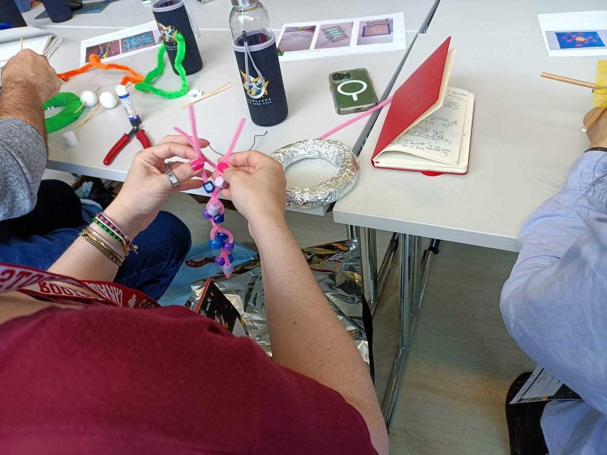 MayMaysab's tweet photo. #makerspace @Ecsite engagement and observation in the 1st #Tinkering session, learning in informal contexts, The Library Case #MakeEcsite #lubljana #ECSITE 2024 https://t.co/Zxct9AKZzi