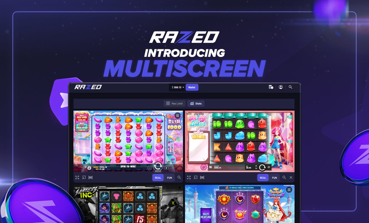 Play 4 games at once or pop out any game you like! 🚀

Multiscreen now available at Razed.com

Comment your username and retweet for a BIG gift! 🎁
